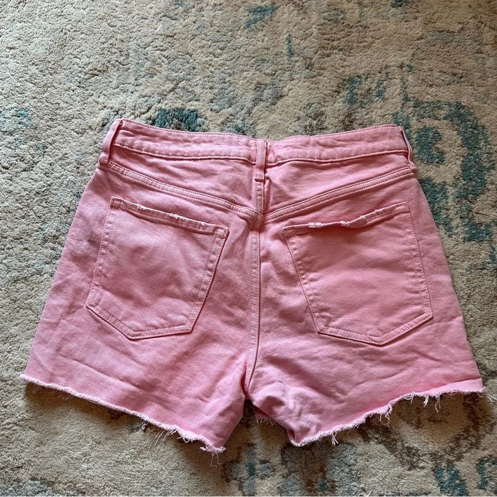 Old Navy OG Straight Cutoff Denim Jean Shorts Pink - Picture 3 of 3
